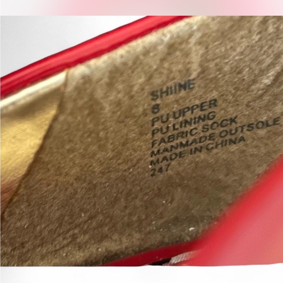 Madden Girl Halloween Fall Candy Apple Red Patent Leather Heels Shoes - size 8 - Picture 9 of 10